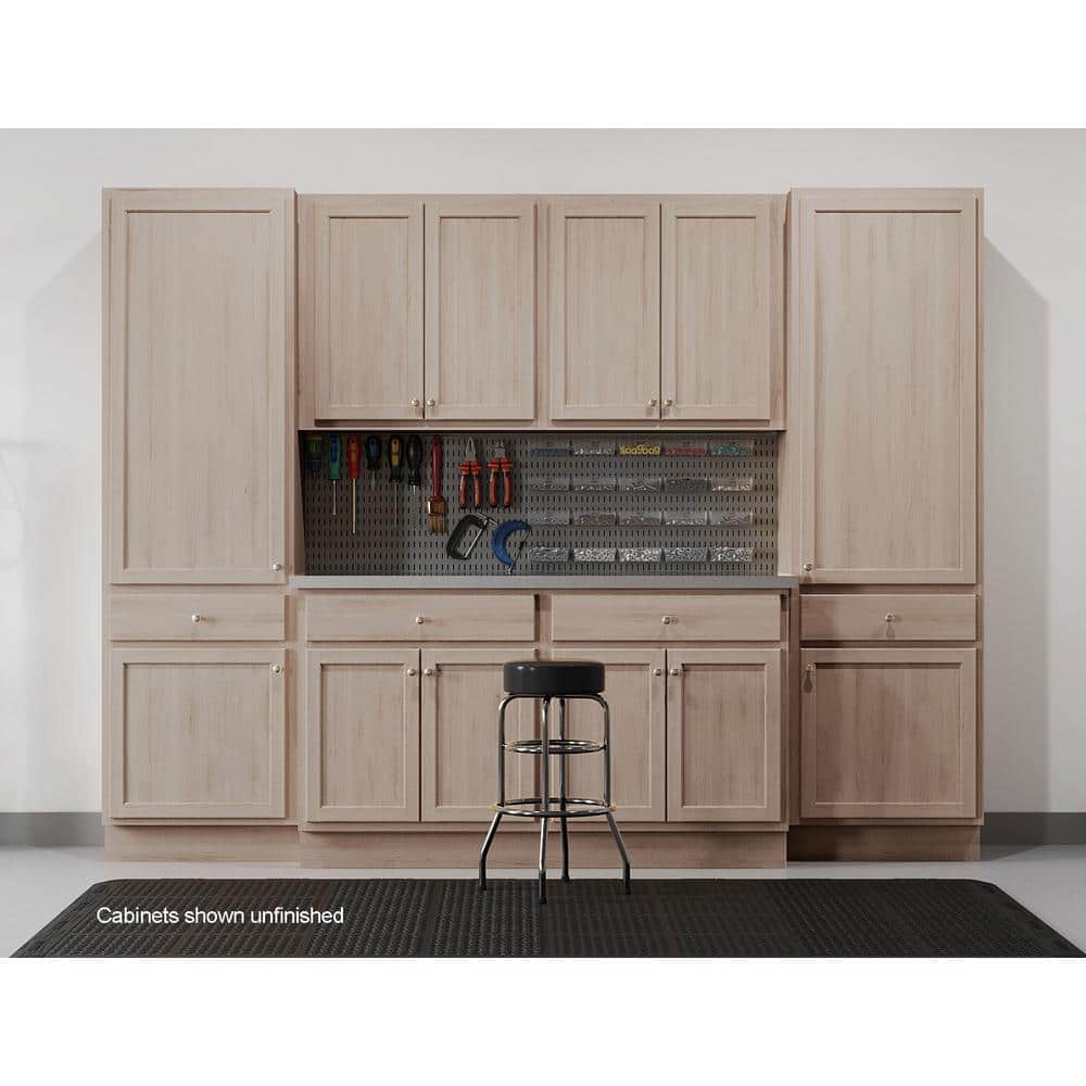 30 in. W x 12 in. D x 15 in. H Assembled Wall Bridge Kitchen Cabinet in Unfinished with Recessed Panel - Hercitys