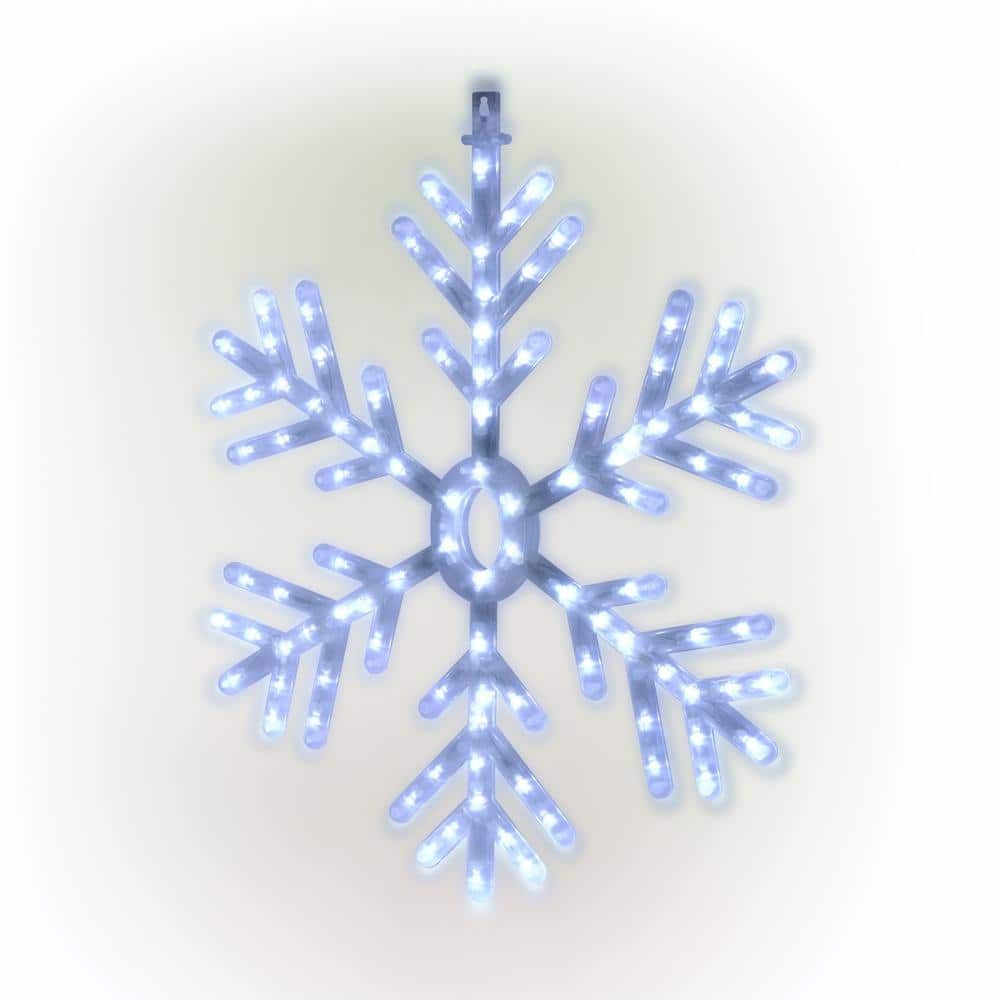 24 in. Tall Hanging Snowflake with LED Lights - Hercitys