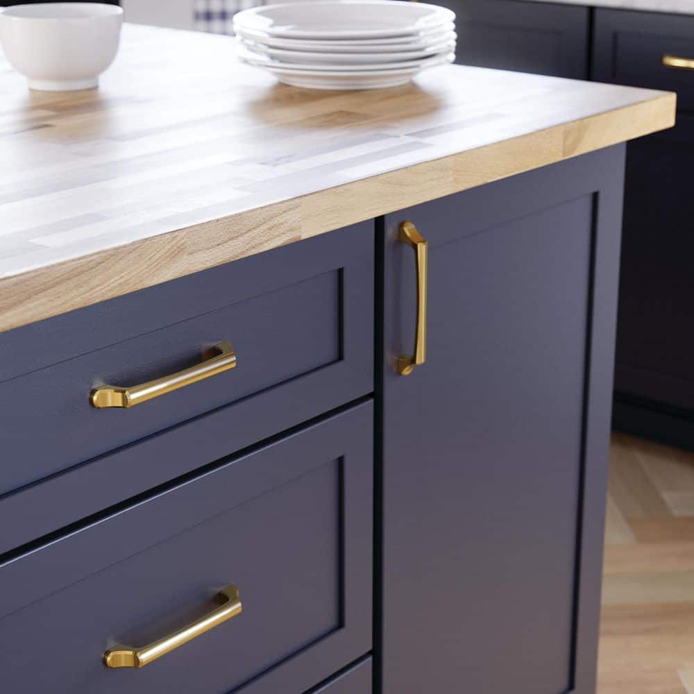 (10-Pack) Archways 5-1/16 in. (128 mm) Classic Modern Gold Arch Cabinet Handle Drawer Pulls - Hercitys