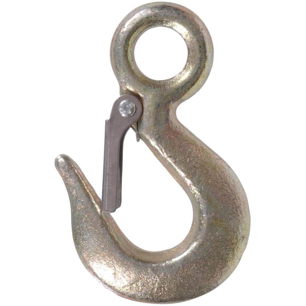 2-Ton Forged Steel Hoist Hook in Self Colored (1-Pack) - Hercitys