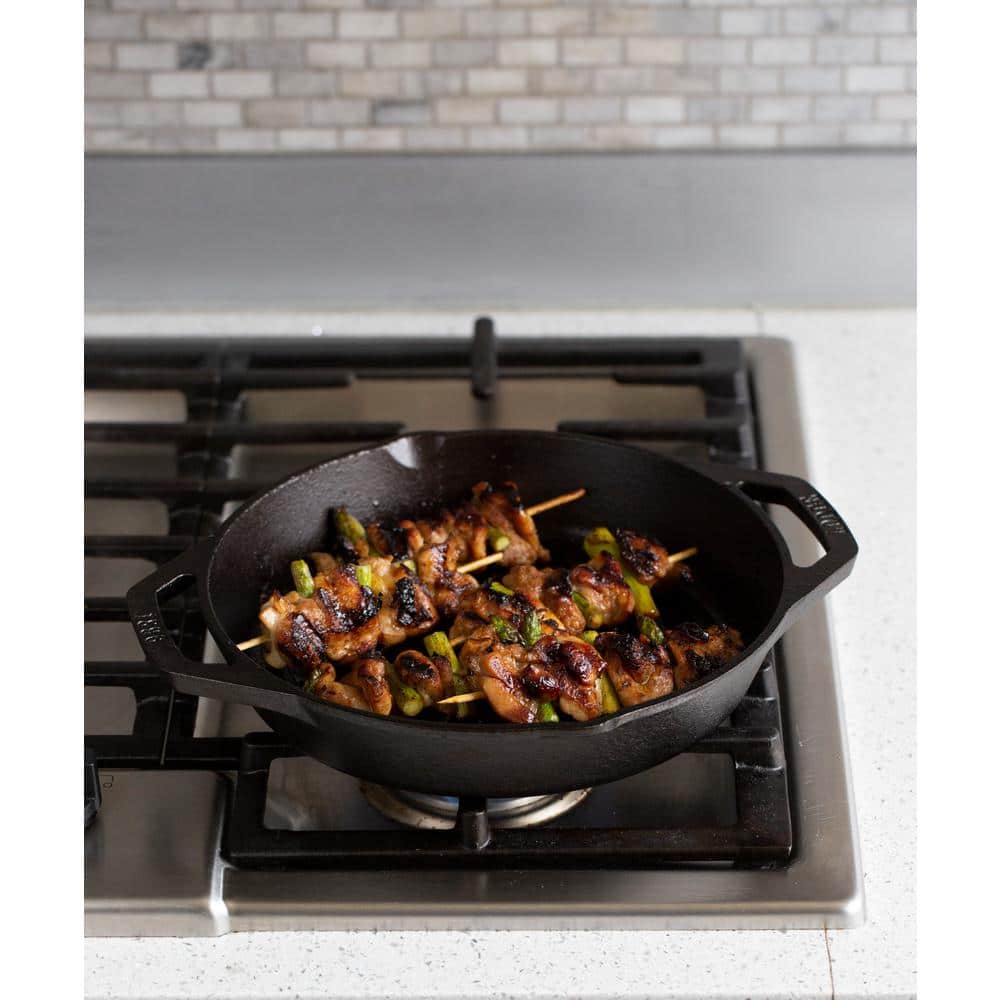 10.25 in. Dual Handle Cast Iron Grill Pan - Hercitys