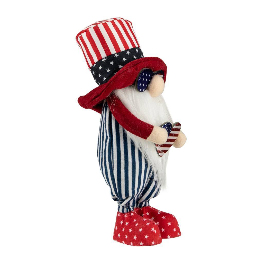 12.25 in. Patriotic Heart 4th of July Americana Gnome - Hercitys