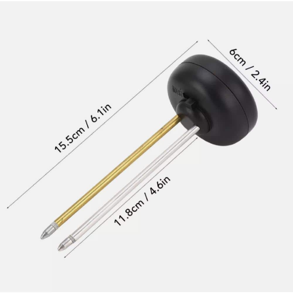 3-in-1 Soil Tester Hygrometer Soil Plant Water Meter Immediate Test Results Moisture PH Hygrometer Fertility, Black - Hercitys