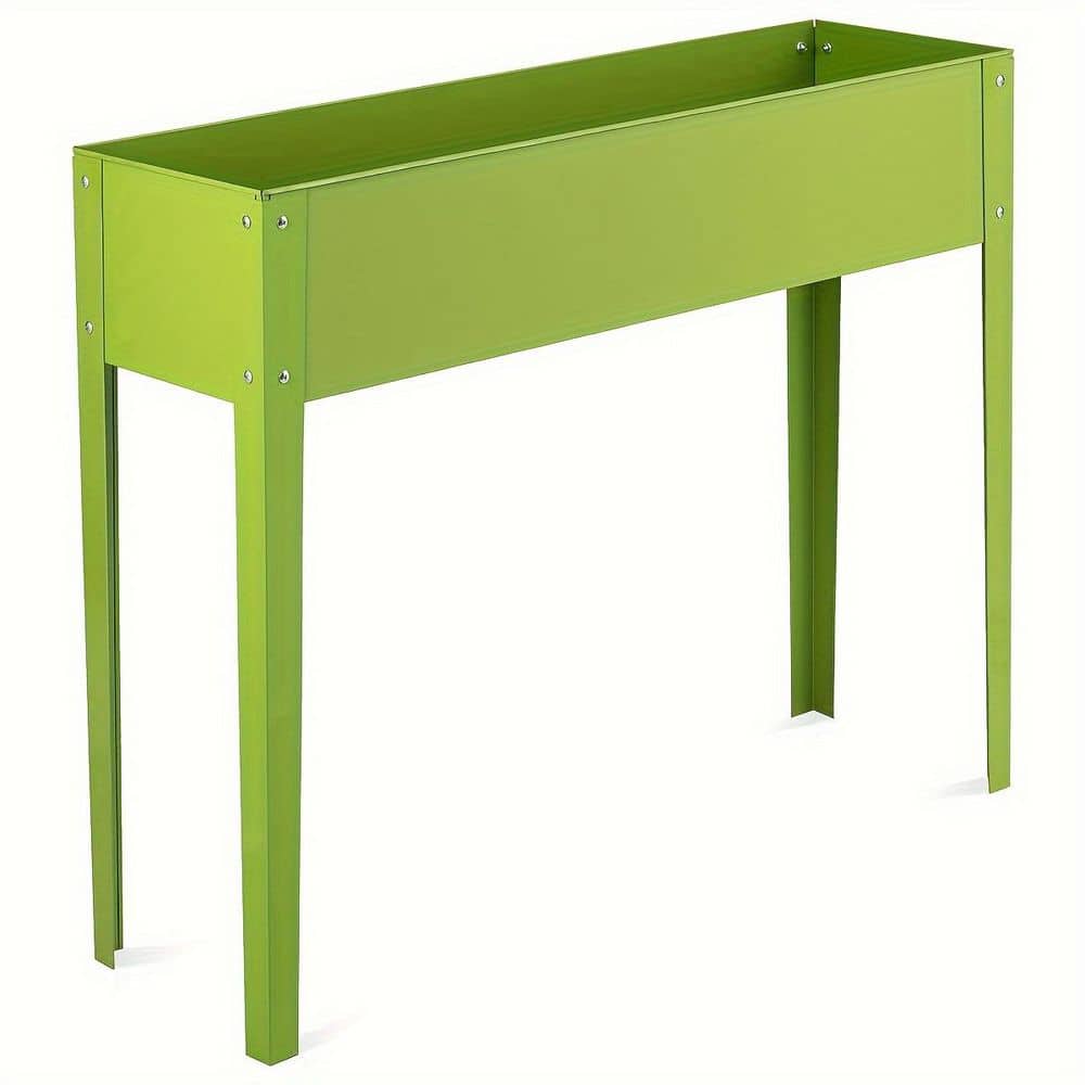 31.5 “x 40”. Steel material. Outdoor elevated garden plant site, cultivating flower Raised beds box green. Loft bed - Hercitys