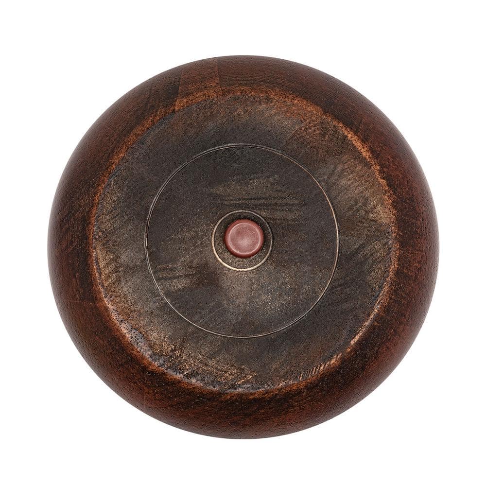 3 in. x 6 in. Stained Cherry Solid Hardwood Round Bun Foot (4-Pack) - Hercitys