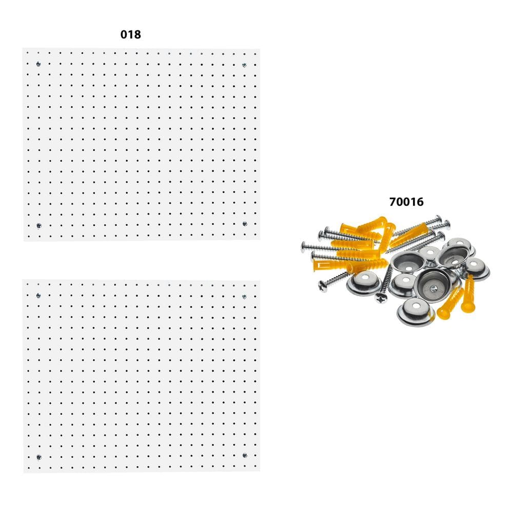 18 in. H x 22 in. W Pegboard 2 Pack Polypropylene with Mounting Hardware - Hercitys