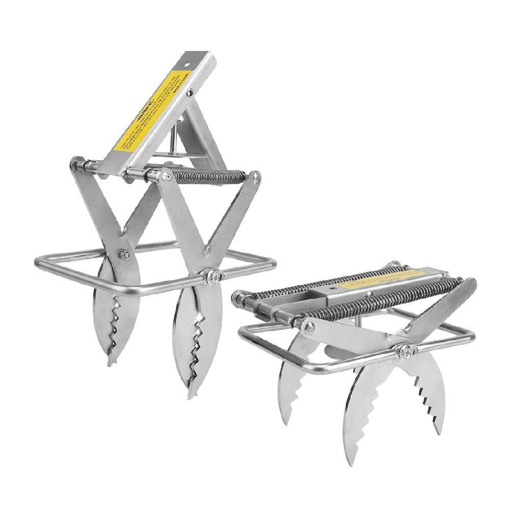 2-Piece Reusable Metal Scissor Mole Traps with Easy Setup, Safe & Chemical-Free for Mole, Gopher, Rodent Control, Silver - Hercitys