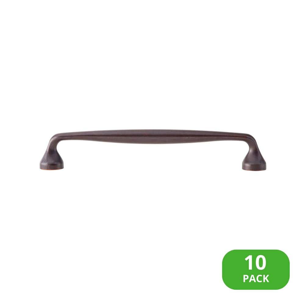 10-Pack Mason 6-1/4 in. (159 mm) Center-to-Center Classic Oil Rubbed Bronze Bar Drawer Pull - Hercitys