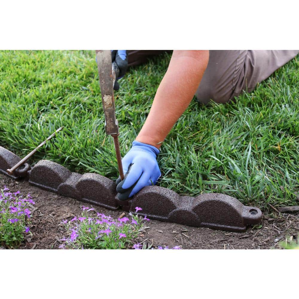 20 ft., 12 in. Pieces Dark Brown Rubber Edging - Hercitys
