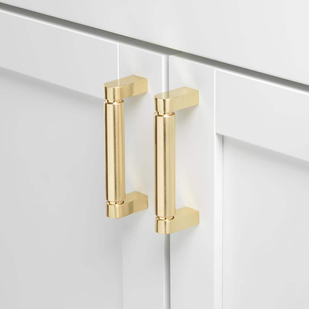 3-3/4 in. Center to Center Champagne Gold Smooth Bar Pull – 4787-96-CHPG - Hercitys