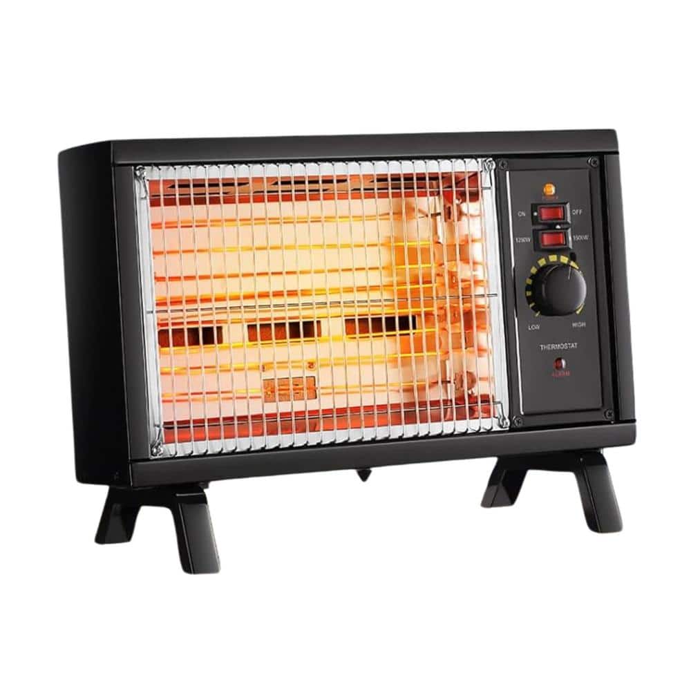1500-Watt 7.1 in. Portable Indoor Convection Ceramic Space Electric Heater with Handle, Adjustable Thermostat - Hercitys
