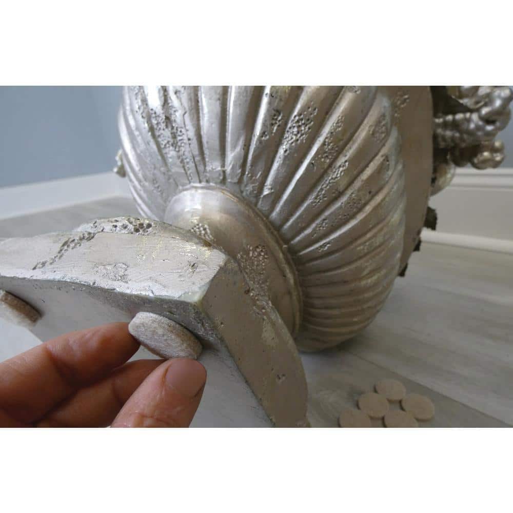 1 in. Beige Round Felt Heavy Duty Self Adhesive Furniture Pads (48-Pack) - Hercitys