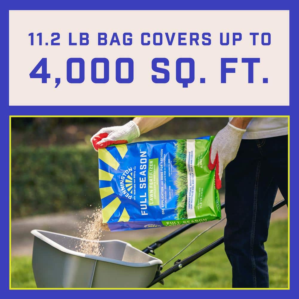 11.2 lbs. 4,000 sq. ft. Full Season Lawn Fertilizer Granules 32-0-5 - Hercitys