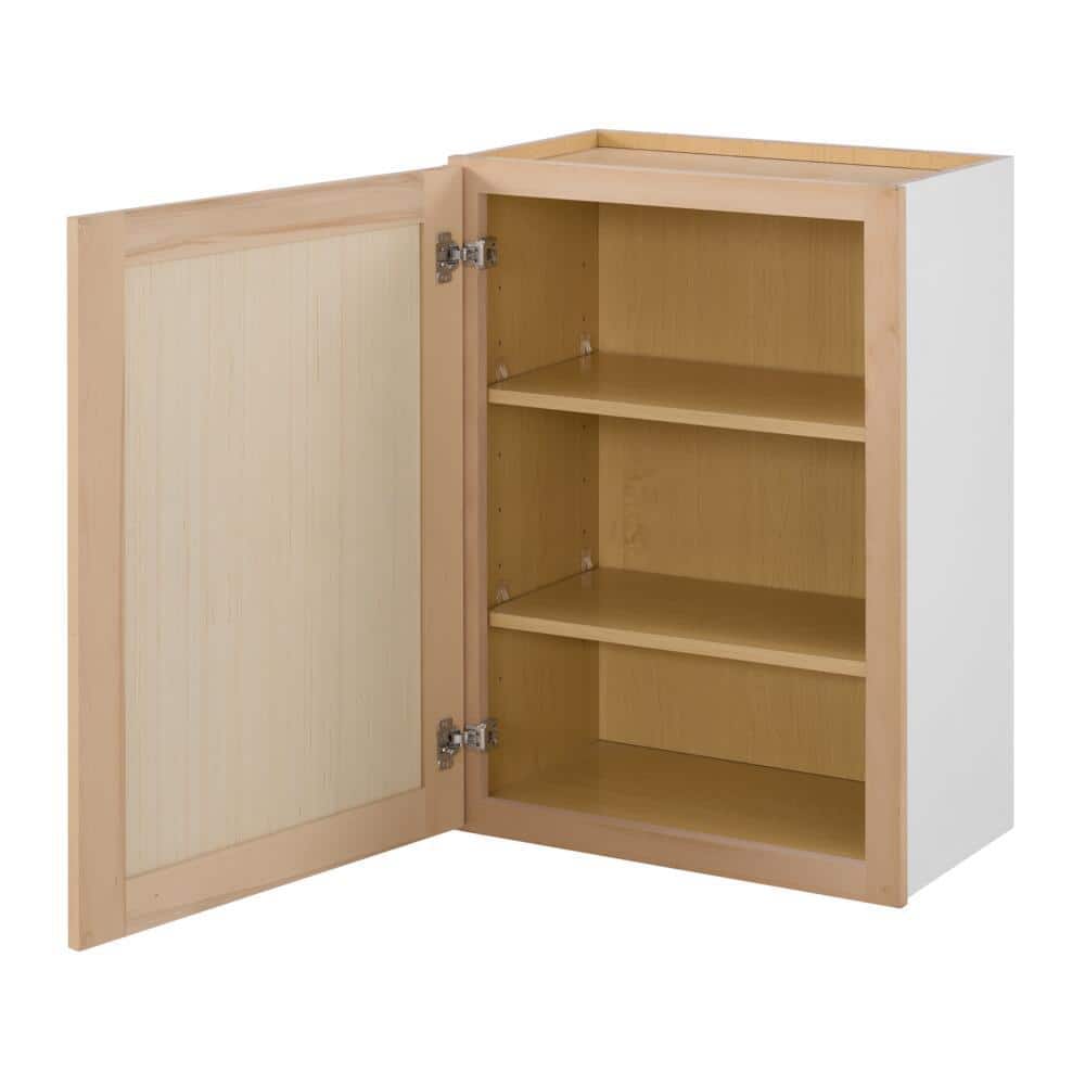 21 in. W x 12 in. D x 30 in. H Ready to Assemble Wall Kitchen Cabinet in Unfinished with CLICKREADY Technology - Hercitys