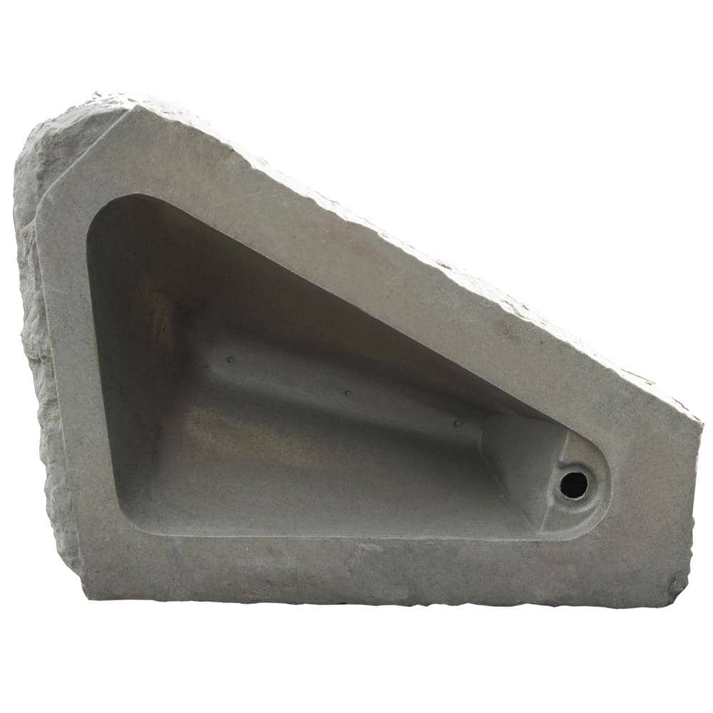 14 in. x 36 in. x 27 in. Sandstone Polyethylene Large Right Triangle Landscape Rock - Hercitys