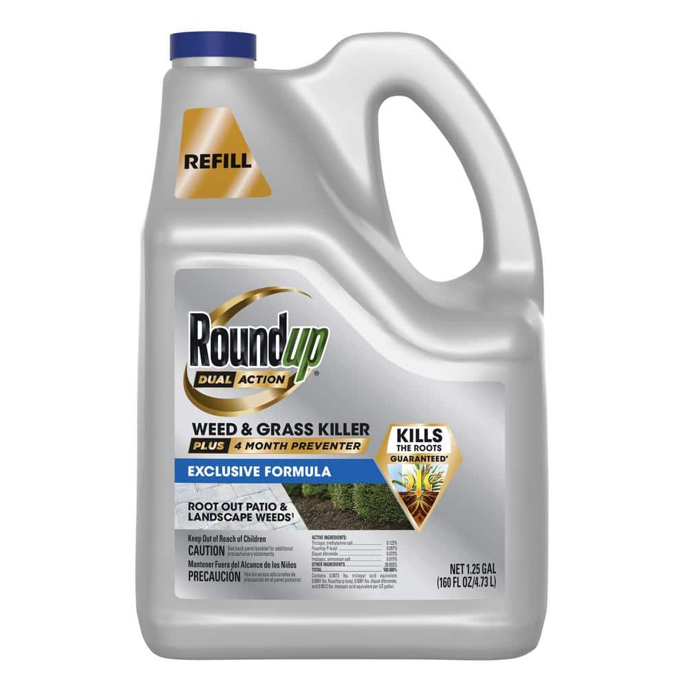1.25 Gal. Dual Action Weed and Grass Killer Plus 4-Month Preventer Refill - Hercitys