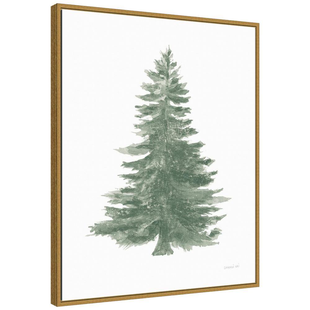 27.75 in. H x 22.5 in. W Floursack Holiday Tree Christmas Holiday Framed Canvas Box Wall Art - Hercitys