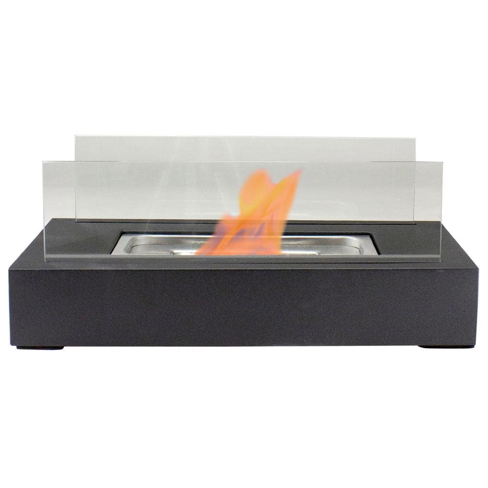 5.75 in. H Bio Ethanol Ventless Portable Tabletop Fireplace with Flame Guard - Hercitys