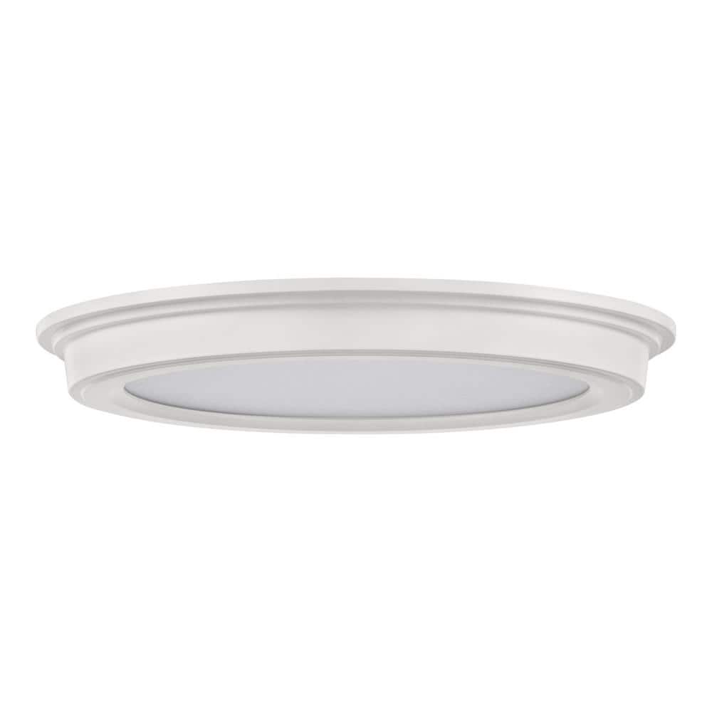 11 in. Matte Black 3-CCT LED Round Flush Mount, Low Profile Ceiling Light (2-Pack) - Hercitys
