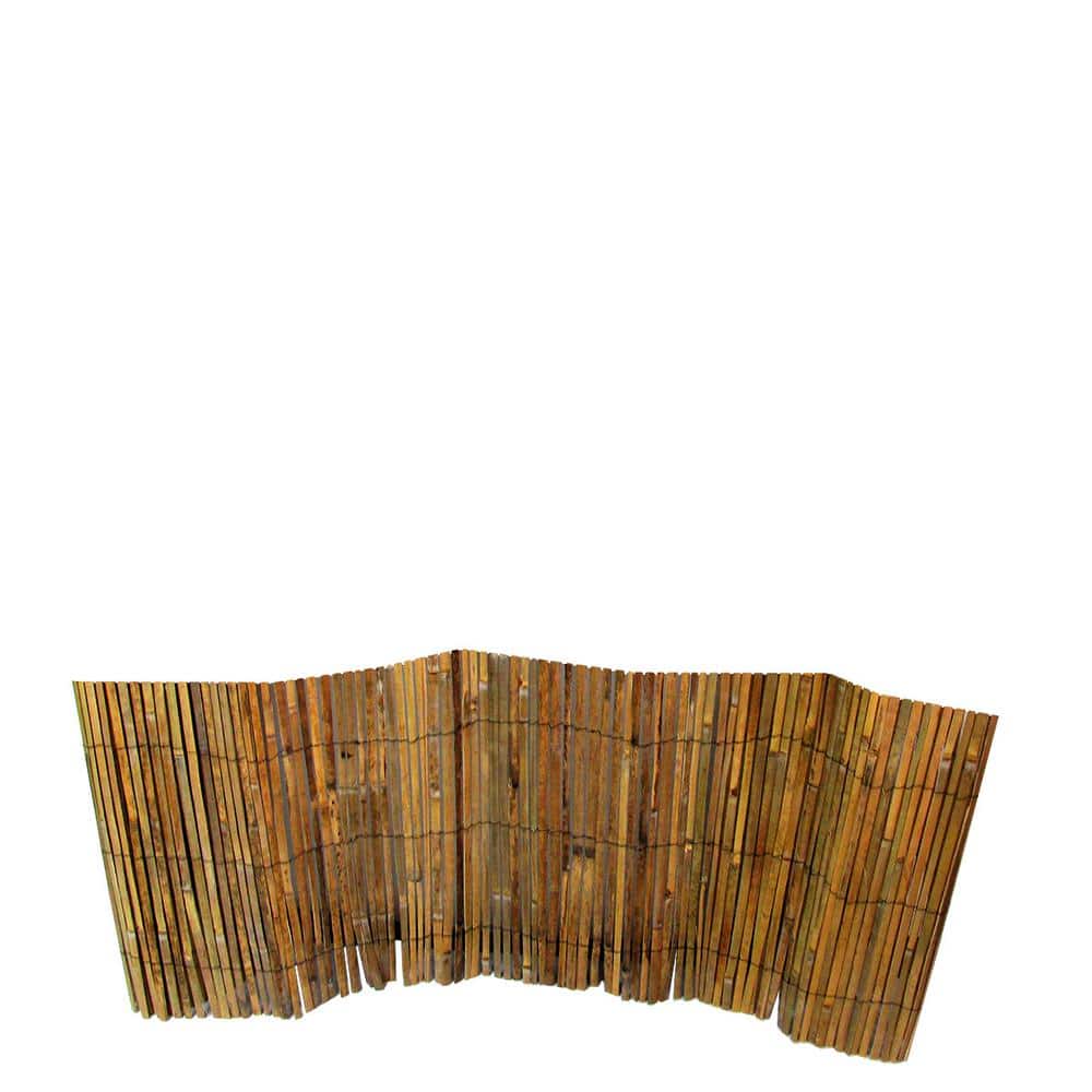 36 in. Bamboo Slat Rolled Garden Fence - Hercitys