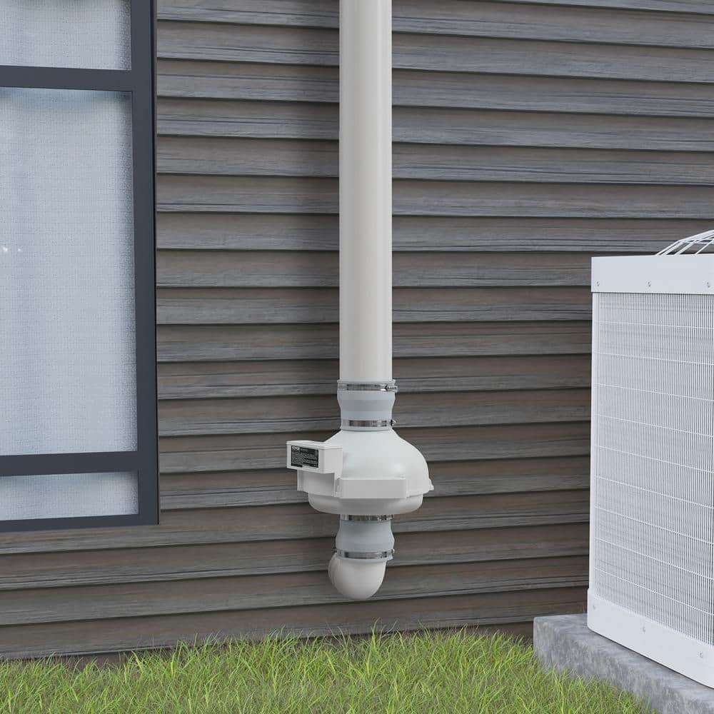 4 in. to 4.5 in. Radon Mitigation Fan System, Quiet 190 CFM Radon Mitigation Kit with 2-Couplers, Waterproof Radon Fan - Hercitys