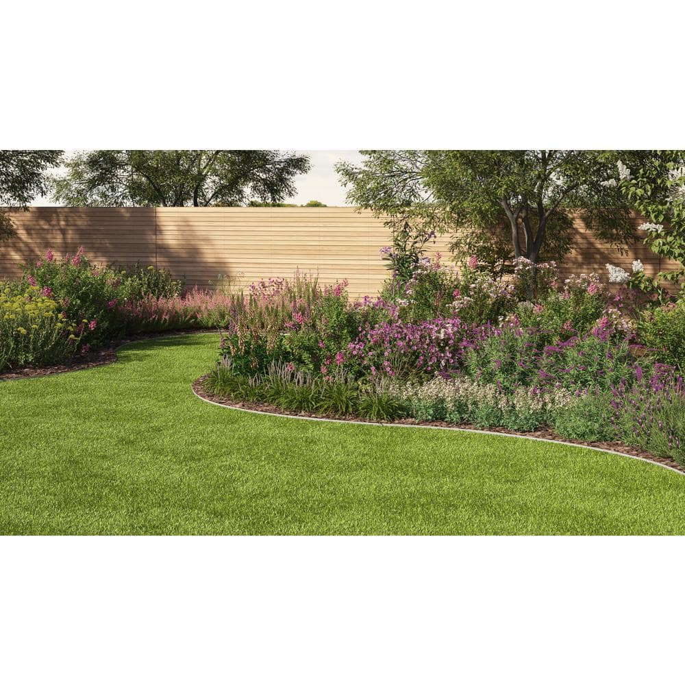 40 ft. L x 1.24 W x 1.74 in. H Aluminum Mill No-Dig Landscape and Paver Edging - Hercitys