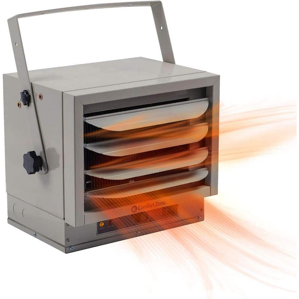 17065 BTU Ceiling Mount Fan-Forced Industrial Utility Electric Heater Furnace with Safety Overheat Protection - Hercitys