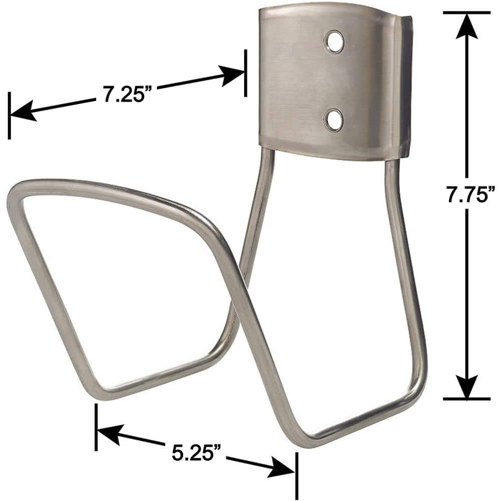 125 ft. Gray Stainless Steel Simple Hose Hanger Garden Hose Reel - Hercitys