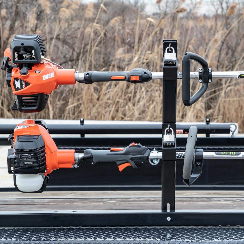2-Position Trimmer Edger Rack Holder Open Landscape Trailer - Hercitys
