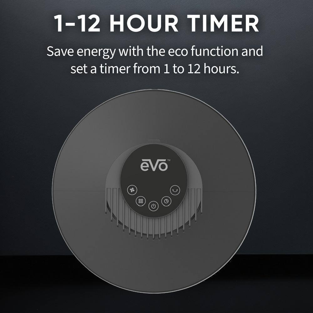 42 in. 5-Fan Speeds Digital Tower Fan in Black with Remote Control, WIFI, Voice Control - Hercitys