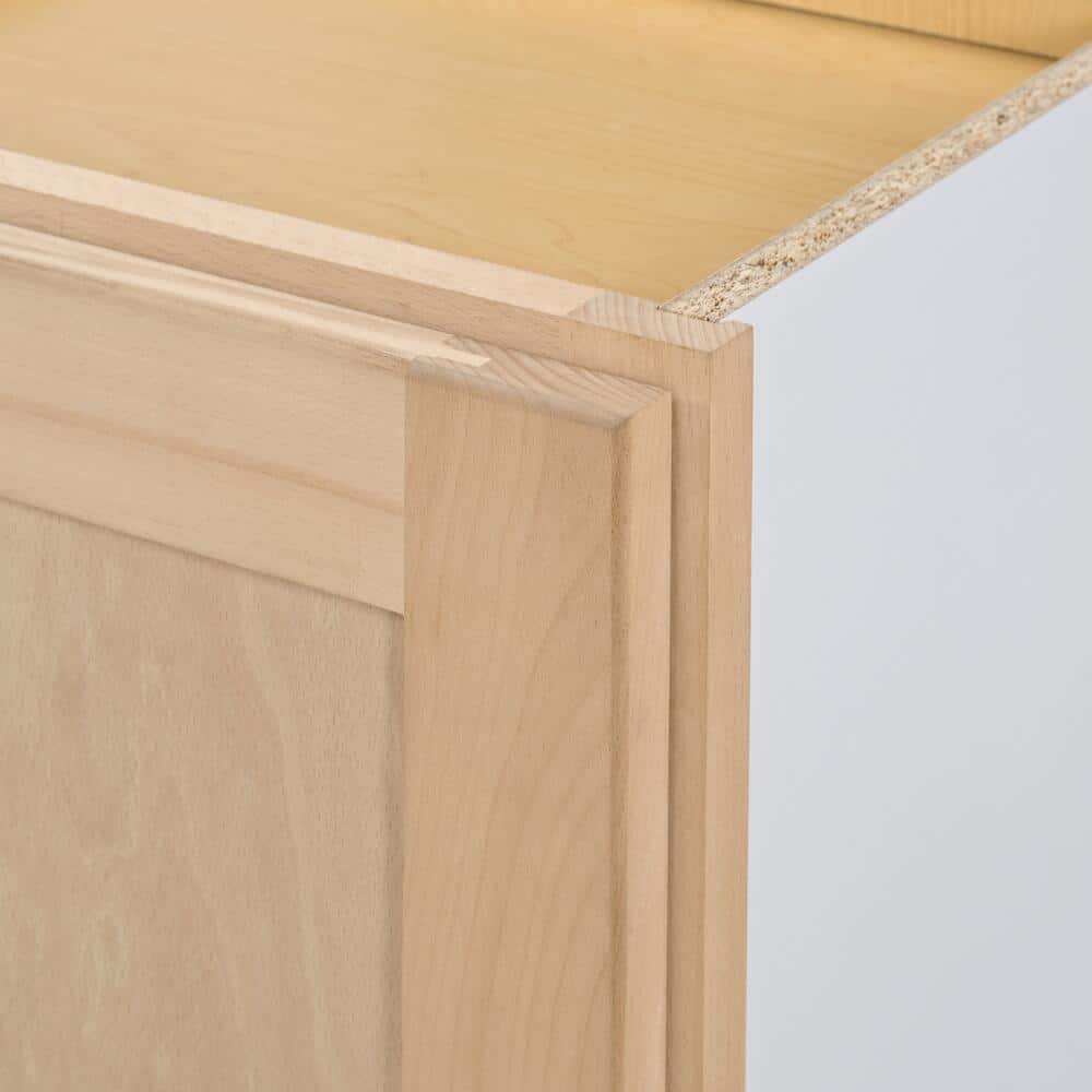 15 in. W x 12 in. D x 36 in. H Ready to Assemble Wall Kitchen Cabinet in Unfinished with CLICKREADY Technology - Hercitys