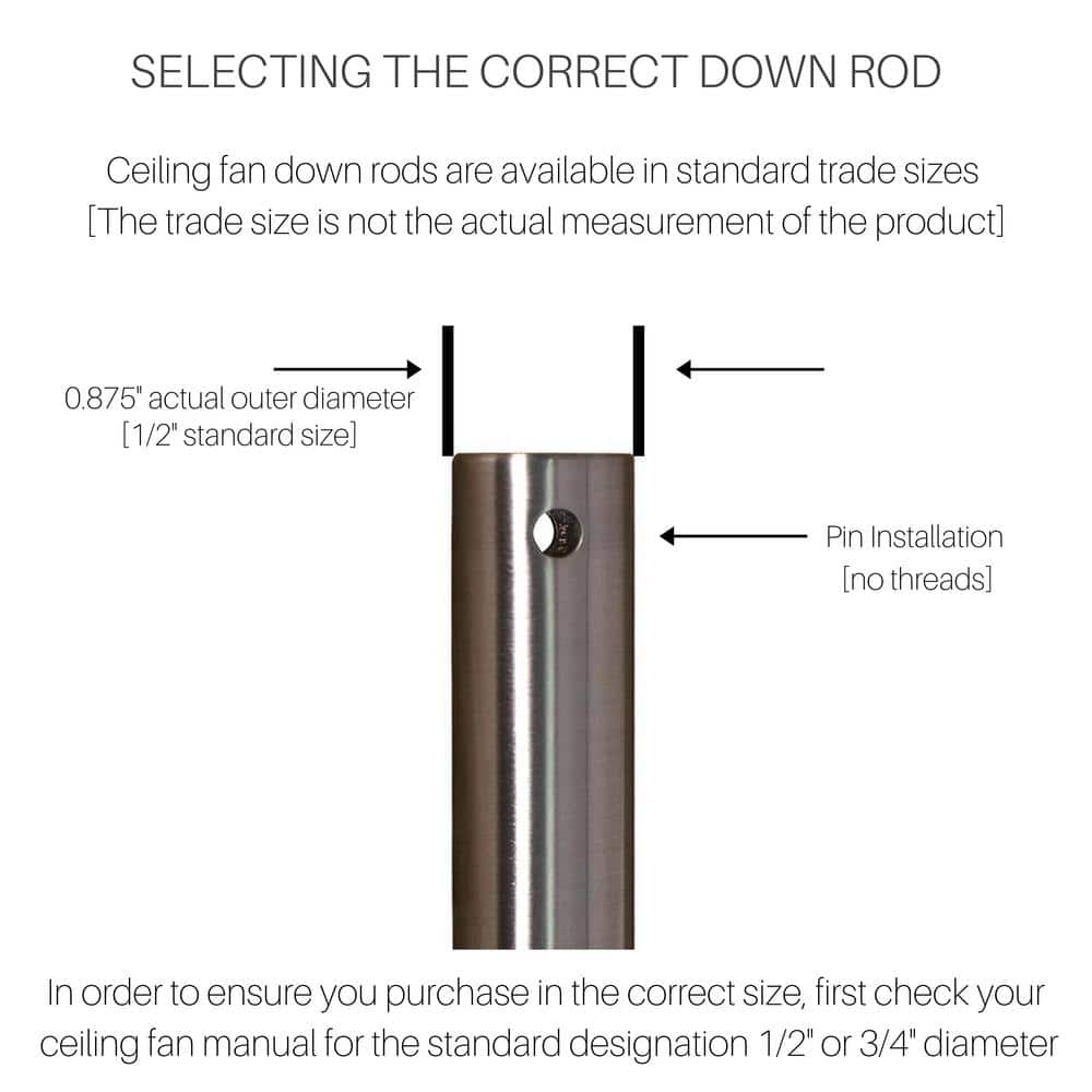 21 in. White Extension Downrod - Hercitys