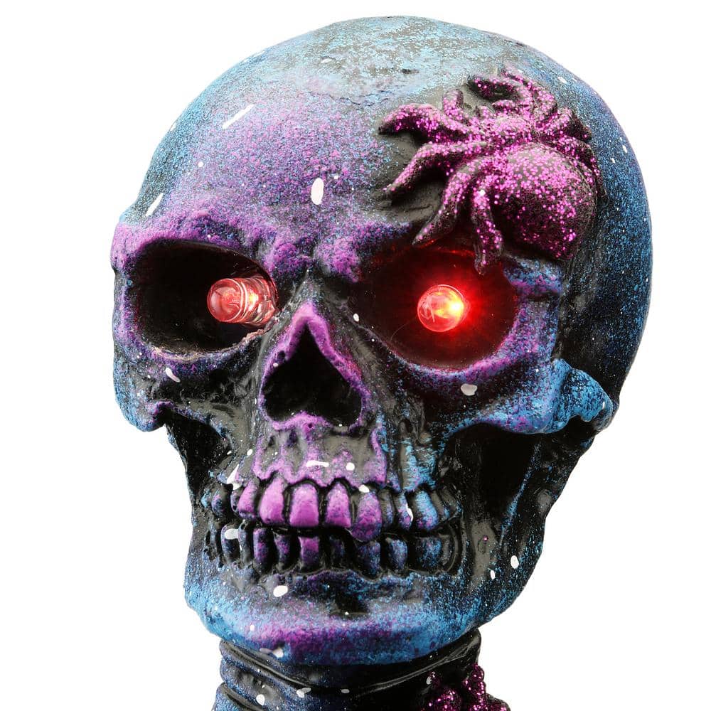 10″ LED Lit Purple Galaxy Skeleton, Battery Operated - Hercitys