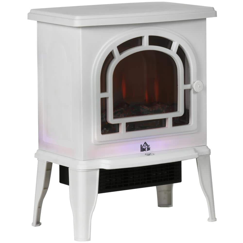 18 in. Electric Cabinet Infrared Space Heater with Cool-to-the-Touch, Overheat Protection, Convection, 750W/1500W, White - Hercitys