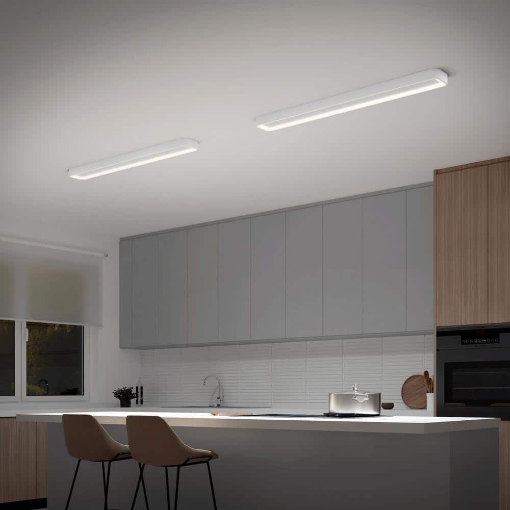 5.98 in. Aiden White LED Flat Panel 30-Watt 5CCT Selectable LED Integrated Linear Flat Panel - Hercitys