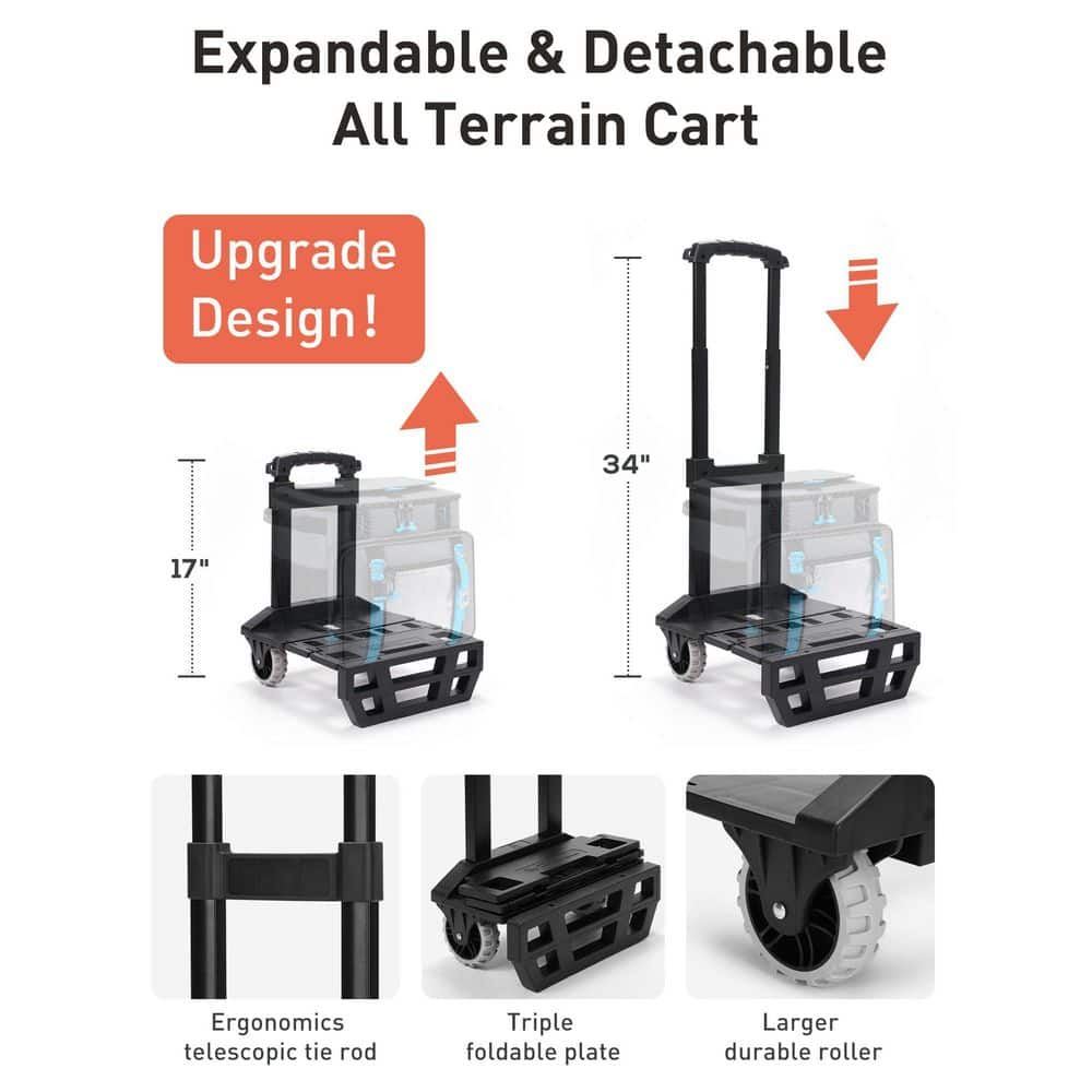 31 qt. Soft-Side Cooler with Wheels 16-Hrs Ice Retention Rolling Cooler with PU-Coated Waterproof Soft Cooler Bag - Hercitys