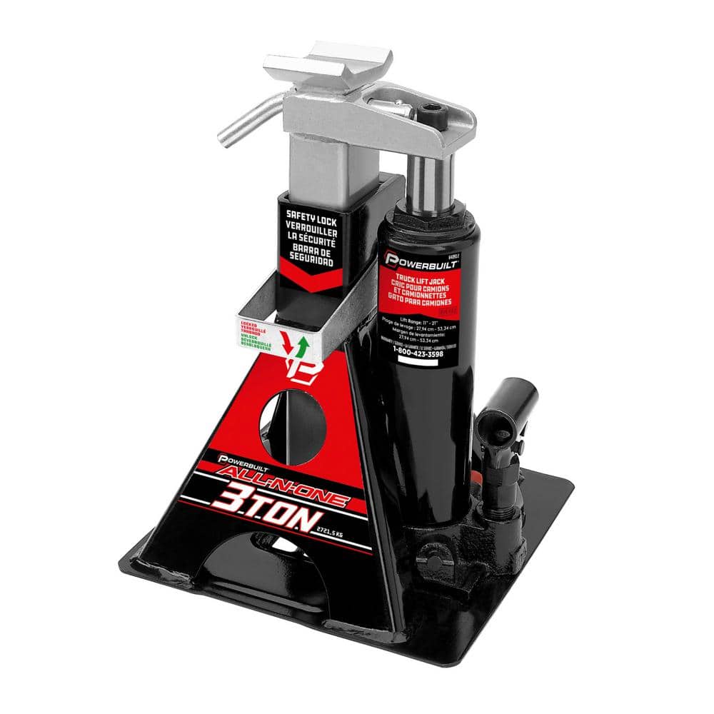 3-Ton All-in-One Bottle Jack/Jack Stand - Hercitys