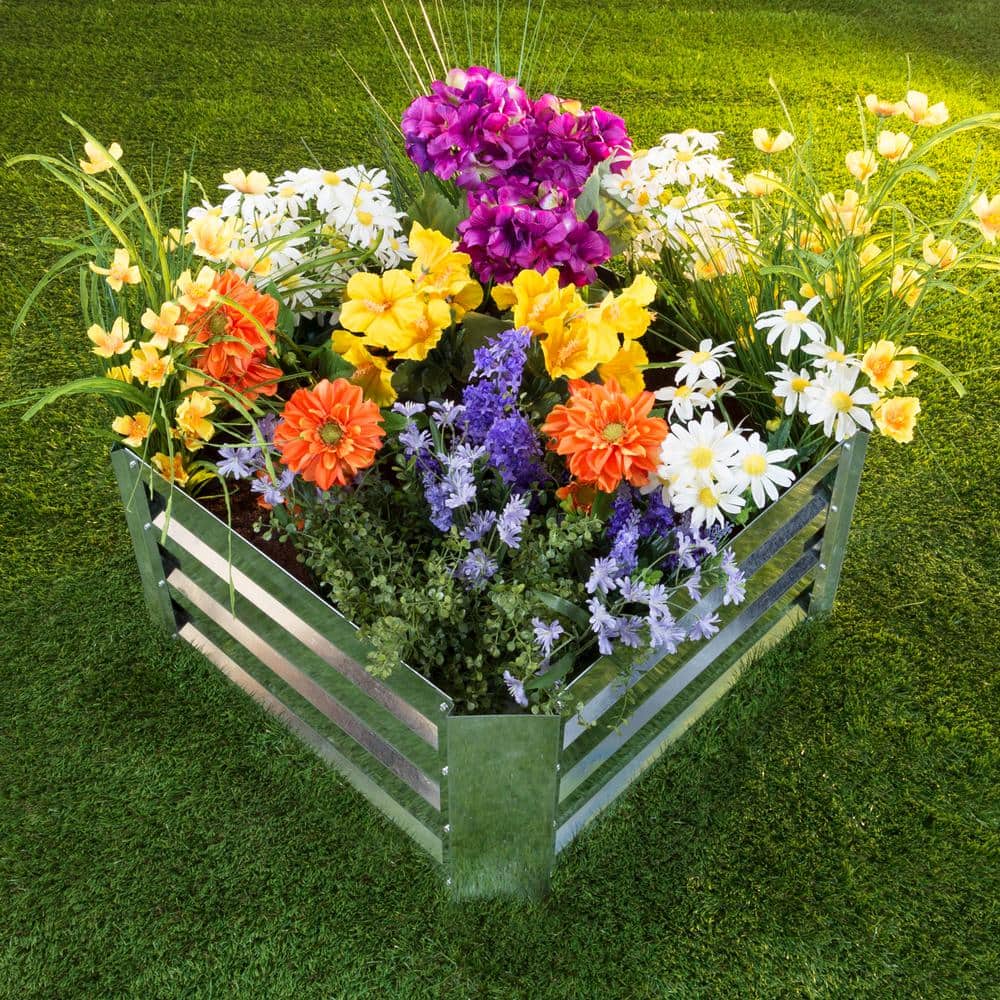 23.5 in. x 23.5 in. Silver Raised Garden Bed - Hercitys