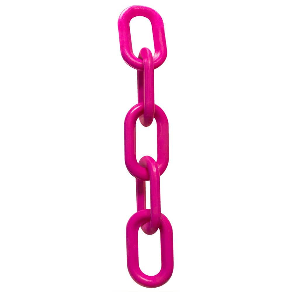1.5 in. (#6, 38 mm) x 25 ft. Magenta Plastic Chain - Hercitys