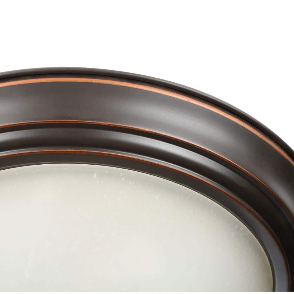 13 in. 2-Light Oil Rubbed Bronze Flush Mount (4-Pack) - Hercitys