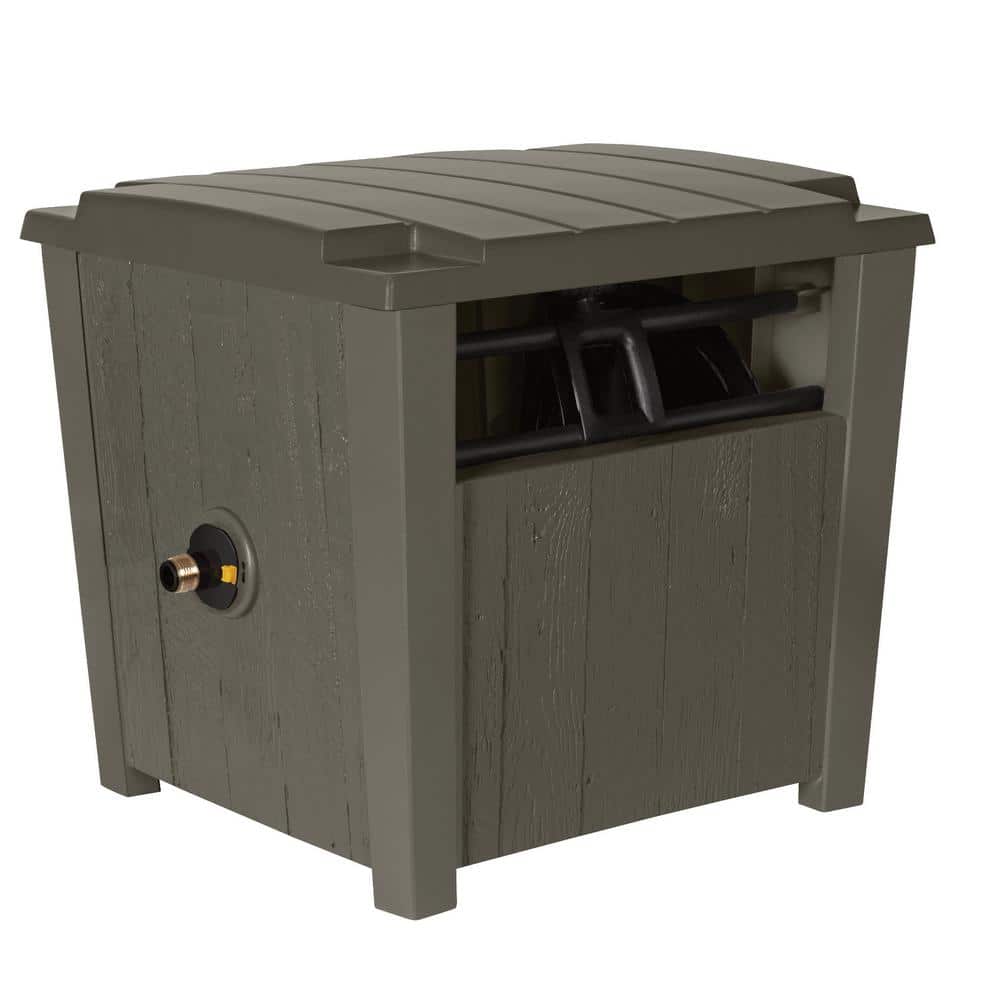 150 ft. Farmington Smart Tube Hose Hideaway with Brass Connections, Stoney - Hercitys