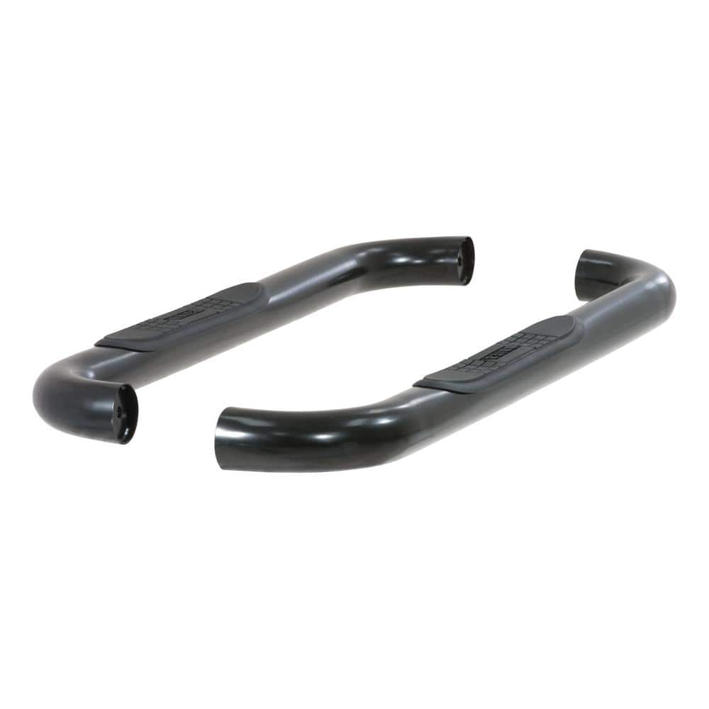 3-Inch Round Black Steel Nerf Bars, No-Drill, Select Ford F-250, F-350 Super Duty - Hercitys
