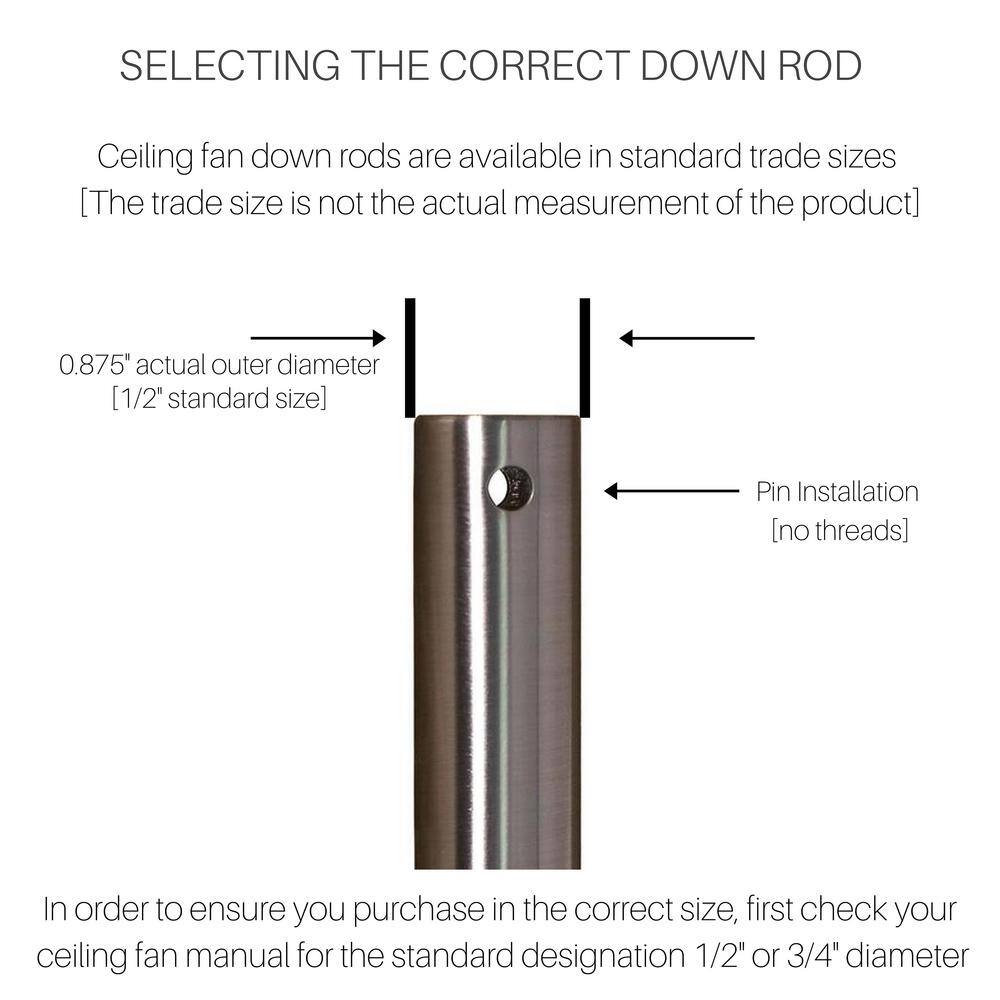 21 in. Satin Nickel Extension Downrod - Hercitys