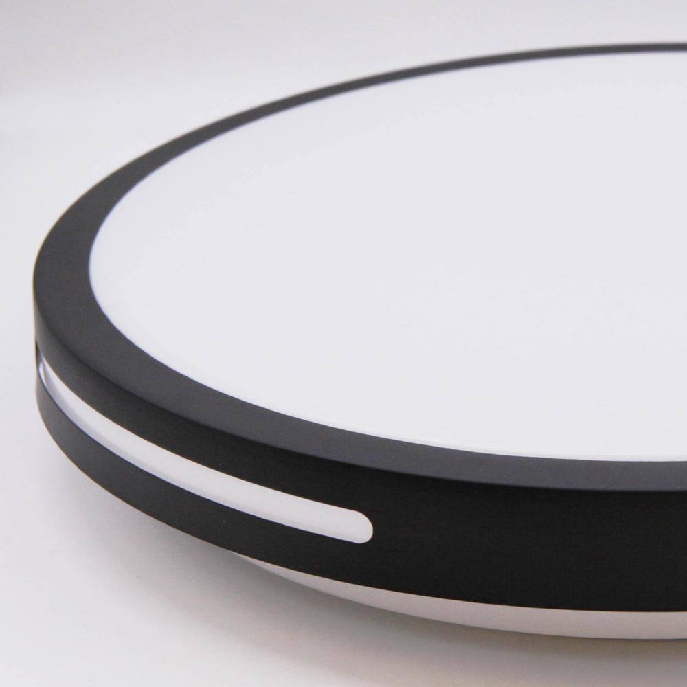 13 in. Adjustable CCT Black Integrated LED Flush Mount – 1500 Lumens Ceiling Light Fixture (2-Pack) - Hercitys