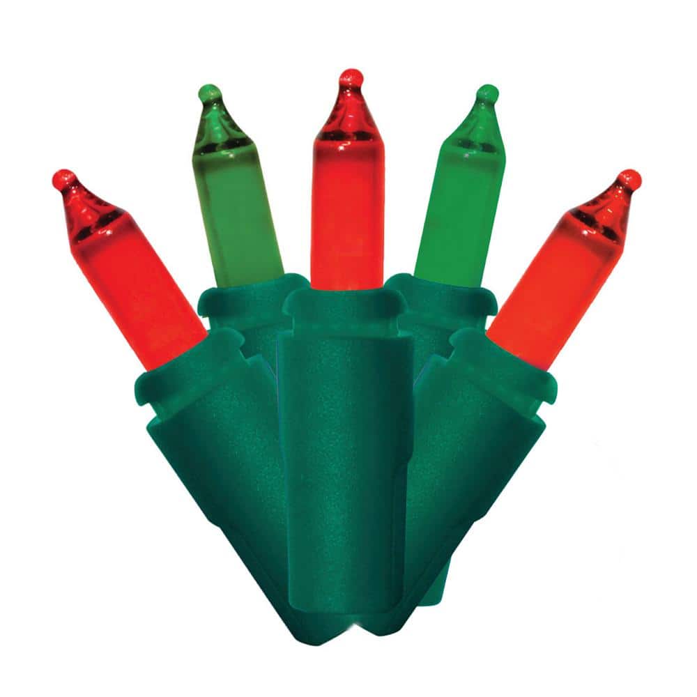 150-Lights 8 Function Chasing Lights, Red/Green, Green Wire - Hercitys