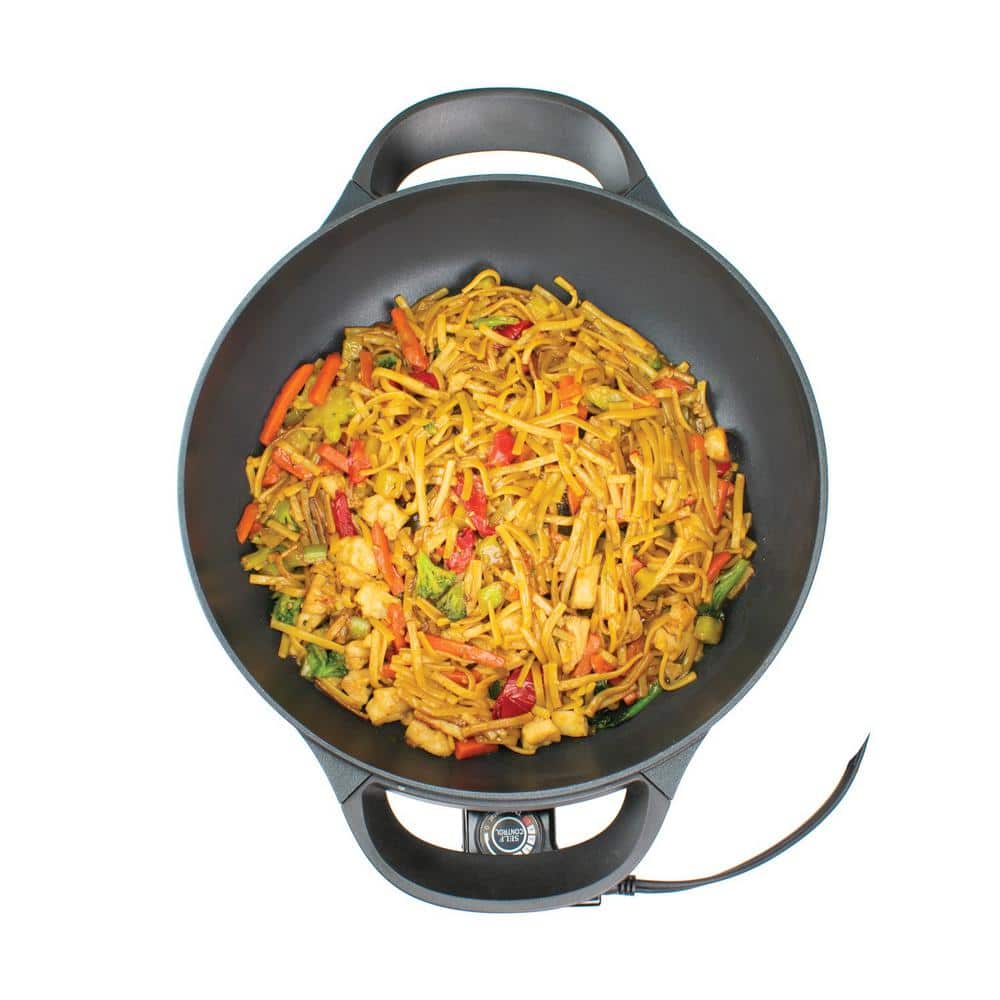 13 in. Electric Non-Stick Woks Skillet - Hercitys