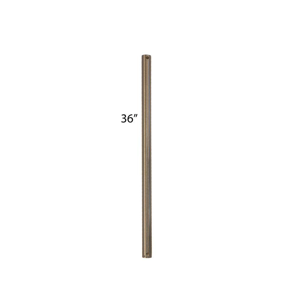 36 in. Satin Nickel Extension Downrod - Hercitys
