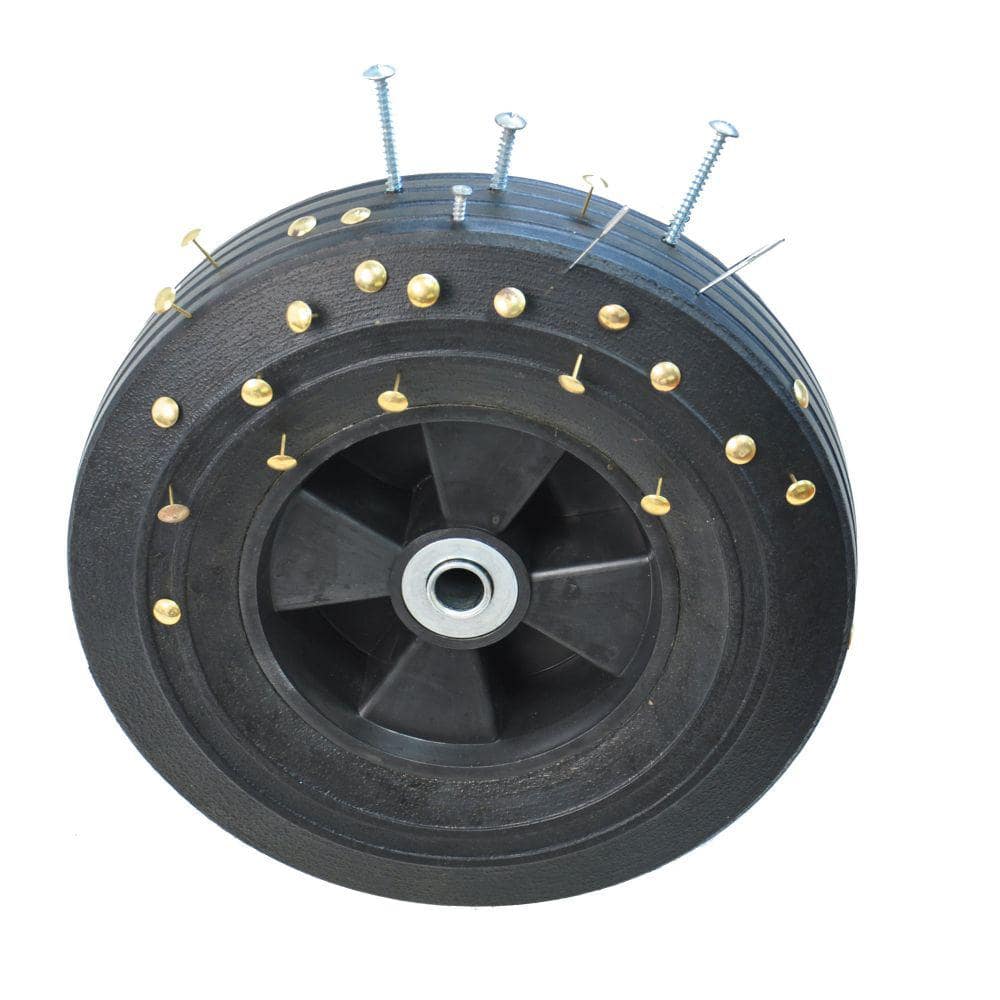 3.5 cu.ft. 37 in. Metal Tools cart Wagon Cart Garden Cart with Solid wheels - Hercitys