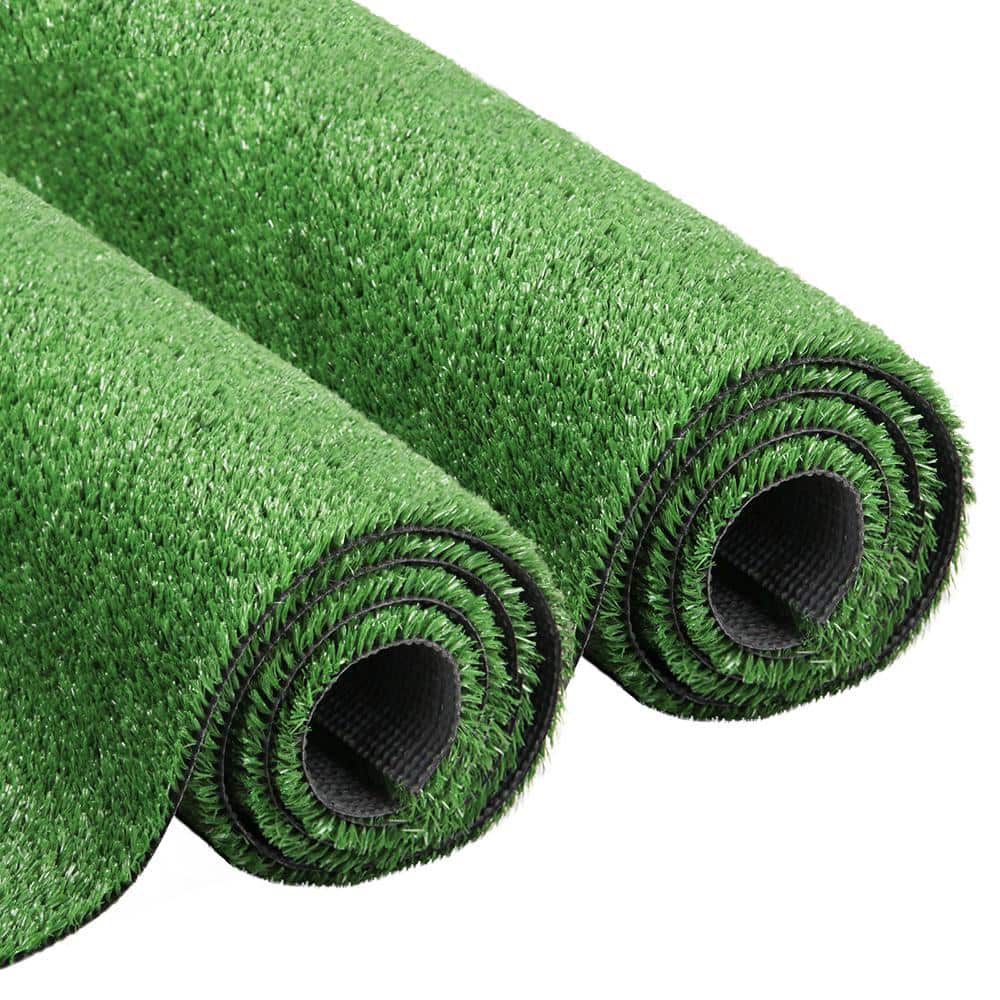 0.4in Pile Height 7 ft. x 15 ft. Green Artificial Grass Turf - Hercitys