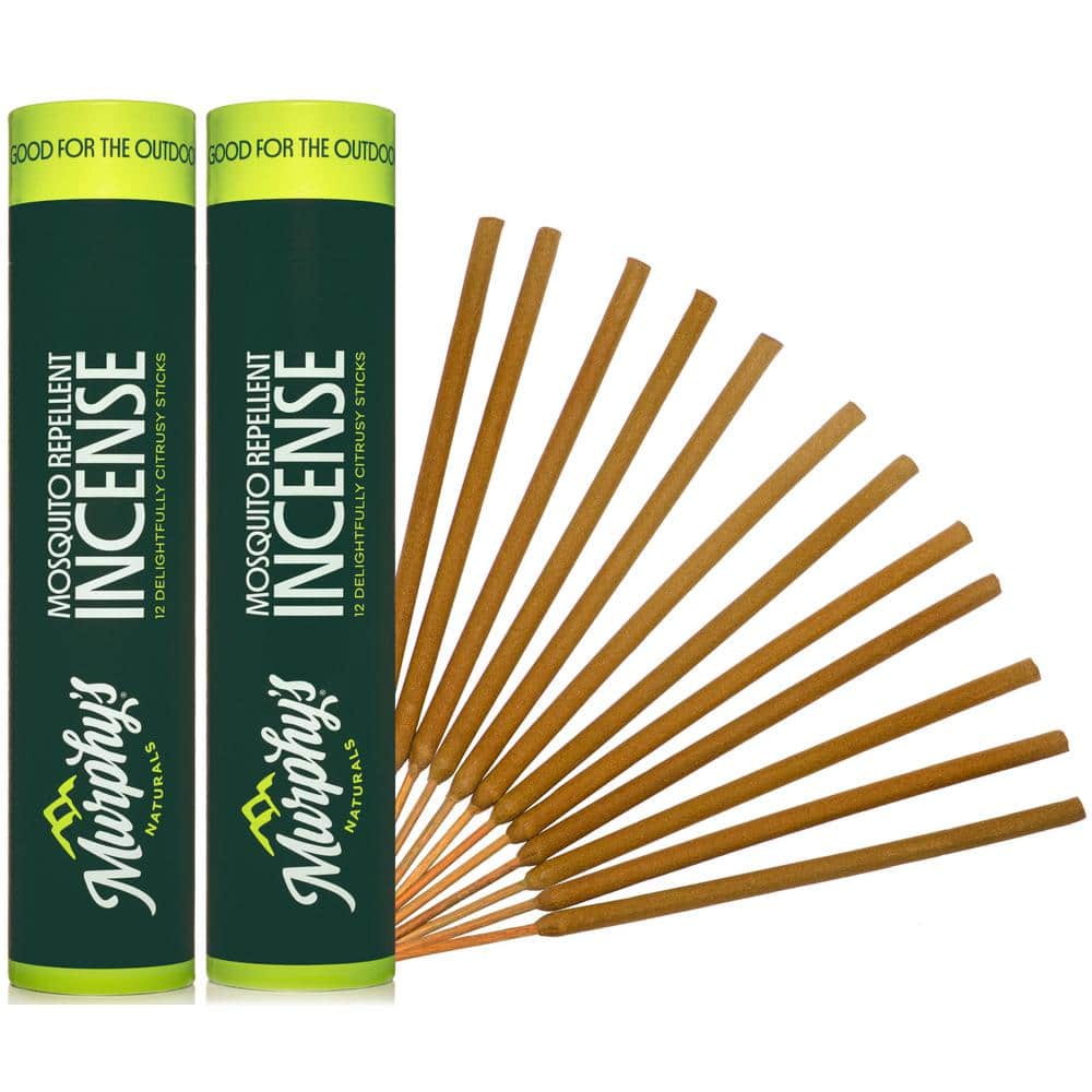 2-Pack Natural Outdoor Mosquito Repellent Incense Sticks – 2.5-Hour Essential Oil Bug Defense - Hercitys